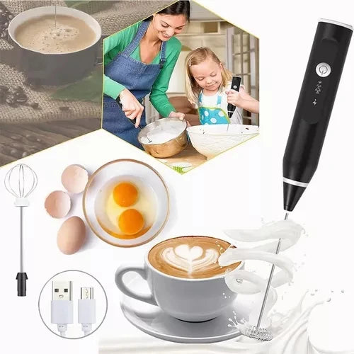 Mixer Elétrico DuoFoam 2 em 1 para Bebidas e Comidas