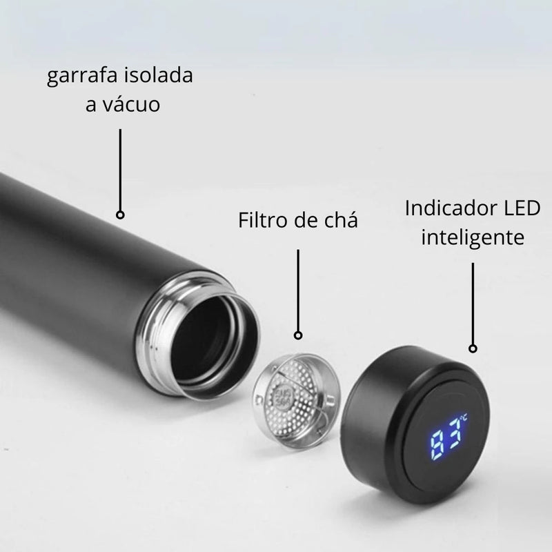 Garrafa Térmica Smart Touch 500ml – Controle de Temperatura Digital