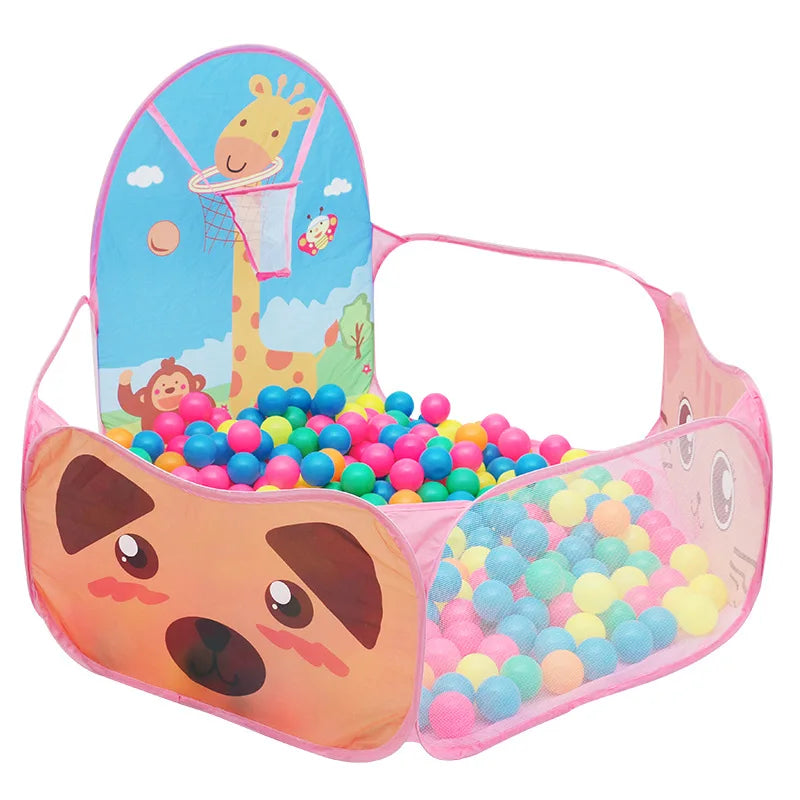 FunHouse Kids – Tenda Playground 3 em 1 com Piscina de Bolinhas e Cesta de Basquete