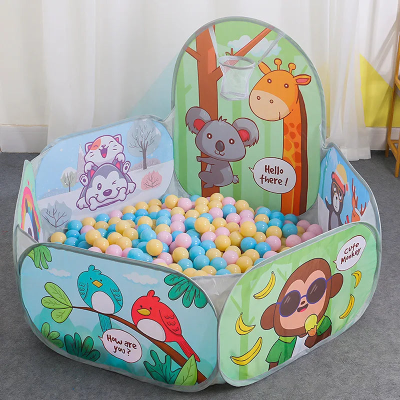 FunHouse Kids – Tenda Playground 3 em 1 com Piscina de Bolinhas e Cesta de Basquete