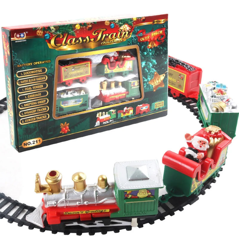 Expresso de Natal Mágico: Trem Elétrico Decorativo para Árvore e Festa