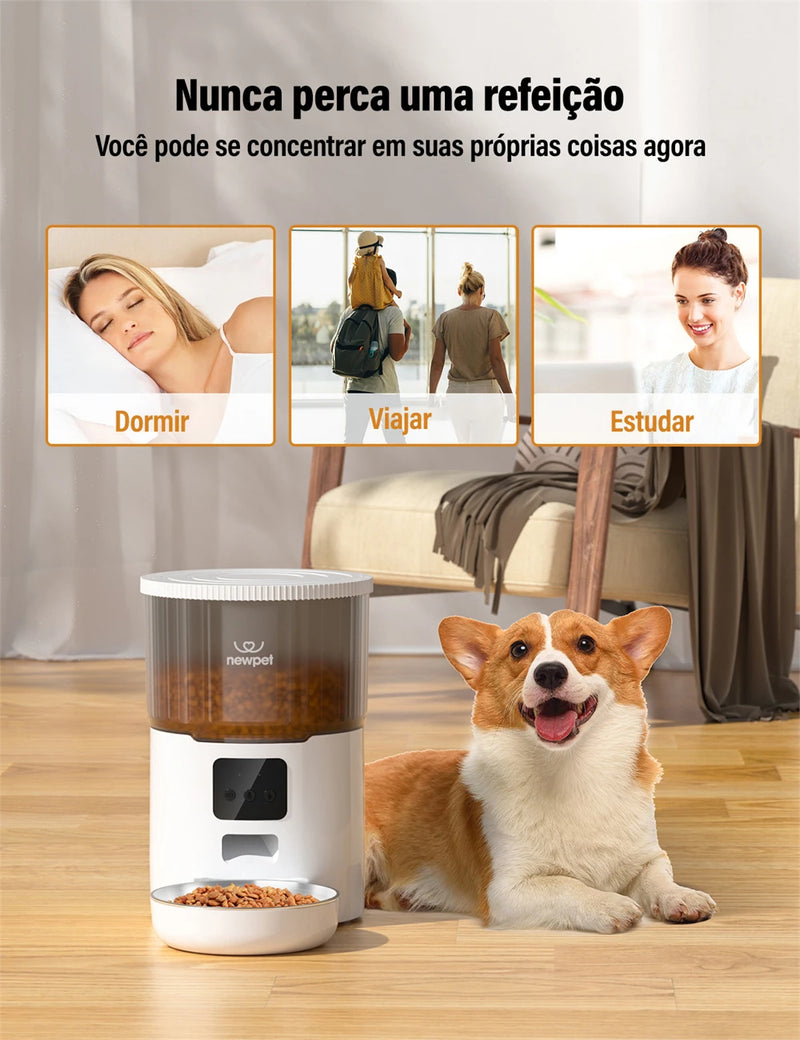 Alimentador automático Newpets de Alta Tecnologia