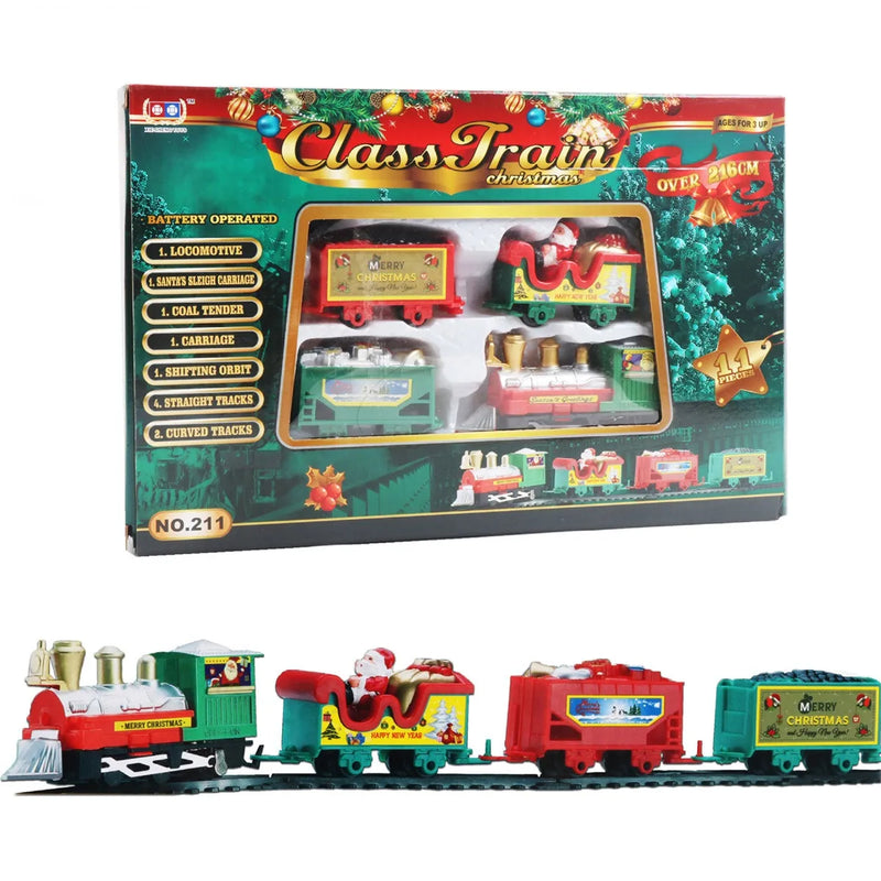 Expresso de Natal Mágico: Trem Elétrico Decorativo para Árvore e Festa