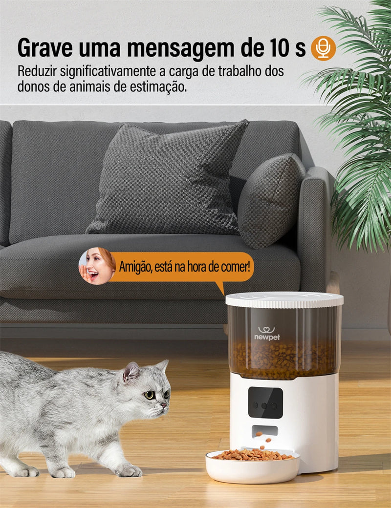 Alimentador automático Newpets de Alta Tecnologia