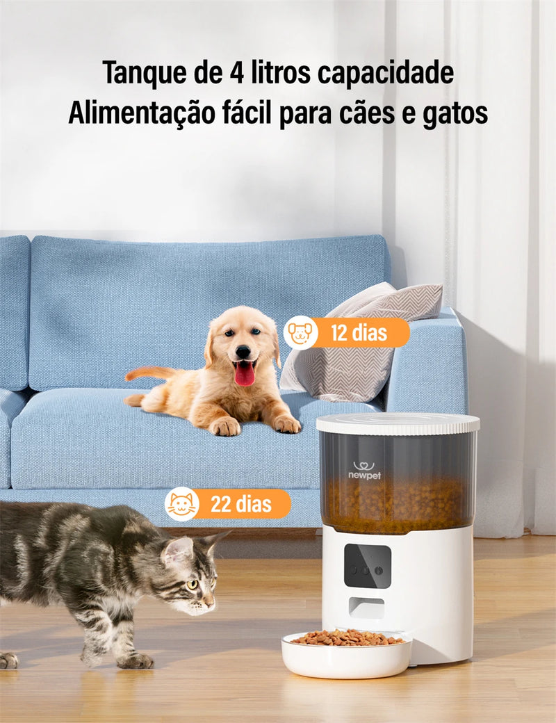 Alimentador automático Newpets de Alta Tecnologia